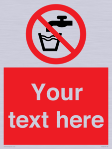 Custom prohibition not drinking water